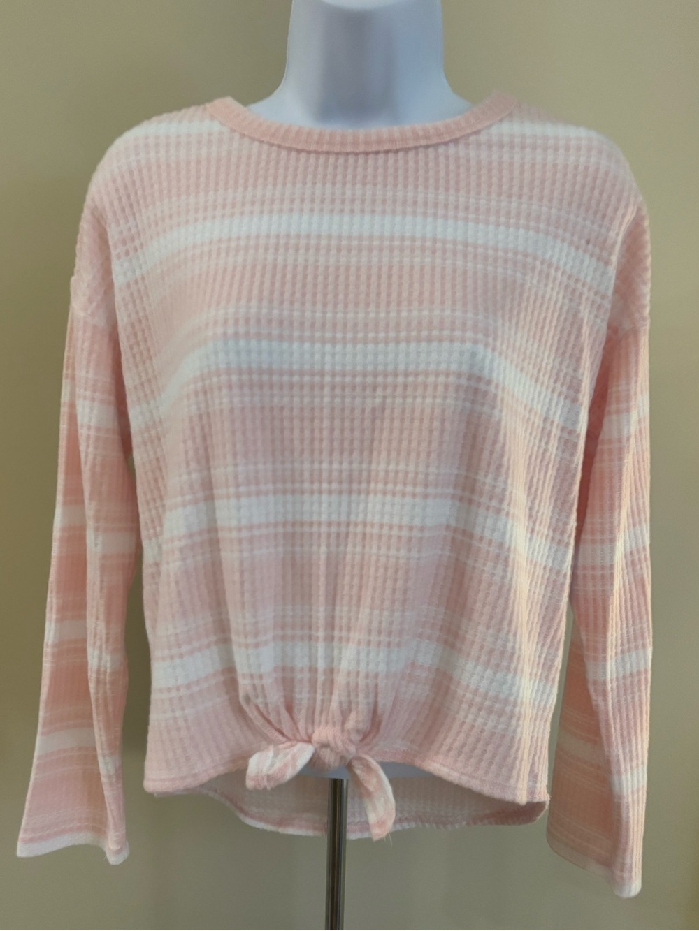 SO Pink & White Striped Knit Top
